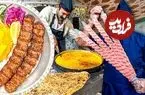 ببینید| غذای خیابانی در ایران؛ پخت کباب کوبیده با نان سنگک تازه در قم