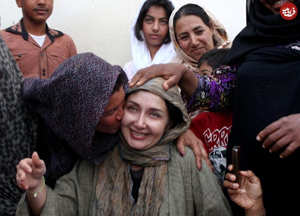 عکس| سفر زمان؛ «کتایون ریاحی» در کنار قحطی‌زدگان آفریقایی؛ سال 1390