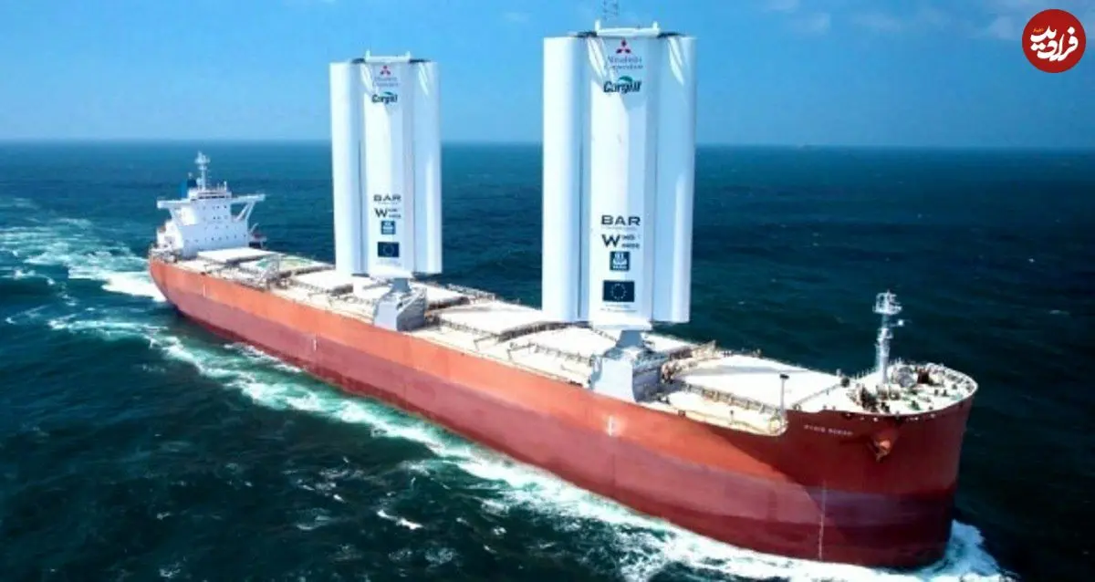 عکس؛ نه فتوشاپ نیست، این کشتی غول‌پیکر با نیروی «باد» اقیانوس را می‌پیماید!