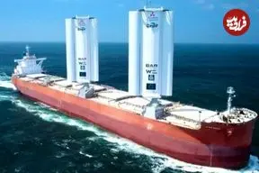 عکس؛ نه فتوشاپ نیست، این کشتی غول‌پیکر با نیروی «باد» اقیانوس را می‌پیماید!