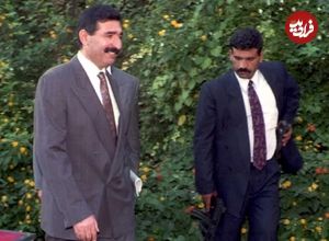عکس| سفر در زمان؛ «حسین کامل، داماد صدام» در حال بازی کردن با دخترش؛ دهه 60
