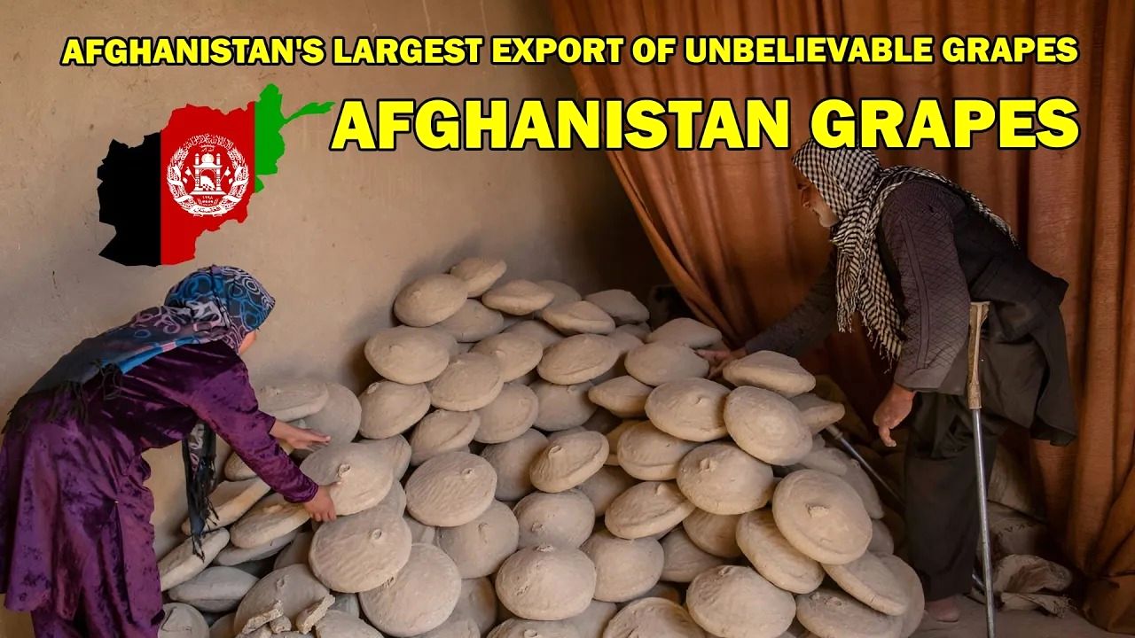 (ویدئو) روش خلاقانه افغانستانی ها برای نگهداری چند ماهه انگور