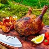 ببینید| غذای روستایی در انگلیس؛ پخت مرغ کامل با سیب زمینی روی آتش و در جنگل