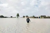 (ویدئو) ایجاد دریاچه در چابهار بعد جاری‌شدن سیل!