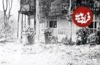 عکس| سفر زمان؛ تصویر رنگی شده از «عمارت ناصری» در گیلان؛ 130 سال قبل
