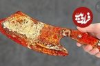 ببینید؛ مراحل دیدنی ترمیم یک ساطور زنگ زده و شکسته به روش استاد آمریکایی