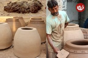 ببینید؛ مراحل تماشایی ساخت یک تنور گِلی توسط استاد ماهر پاکستانی 