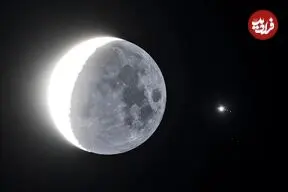 تصویری کم‌نظیر از ۵ ماه در آسمان شب؛ یک قاب، شش جرم آسمانی