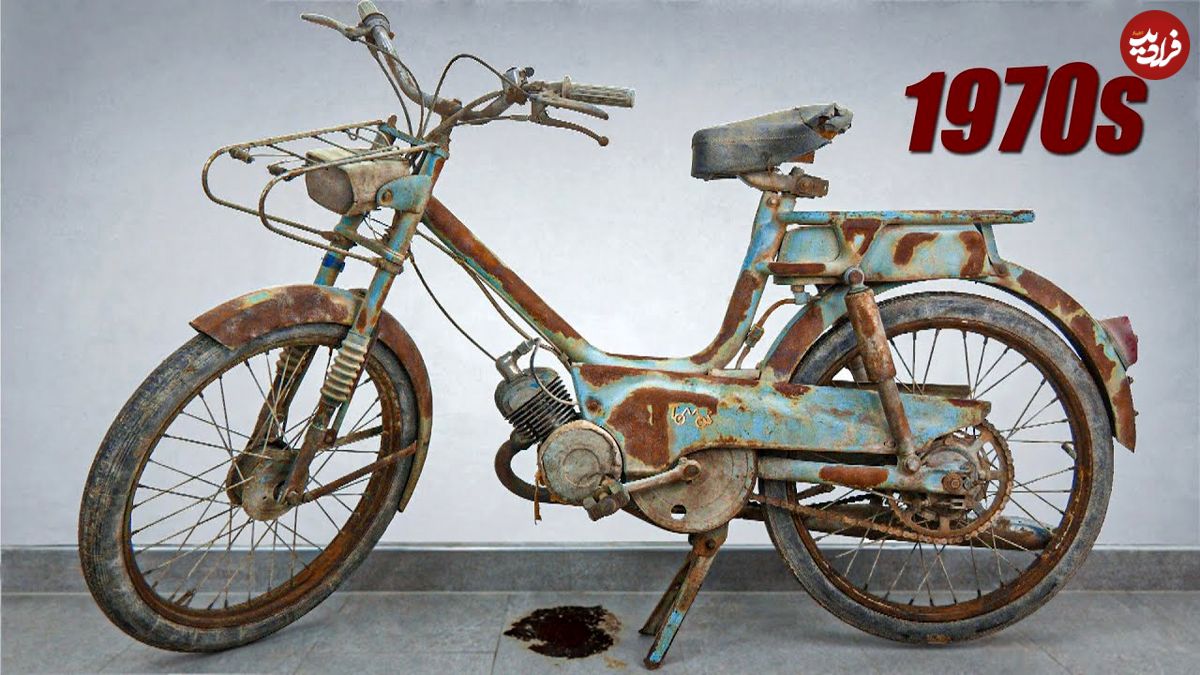 ببنیید؛ مراحل بازسازی، تعمیر و رنگ آمیزی موتور سیکلت توموس اتوماتیک N مدل سال 1970