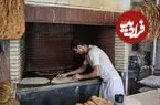 عکس| سفر زمان؛ تصویری از یک نانوایی بربری در تهران در سال 52