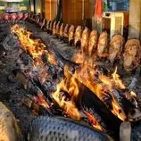 ببینید| غذای خیابانی در عراق؛ ماهی مسگوف کبابی به روش باستانی و در اربیل