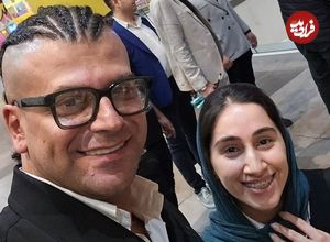 عکس| سفر در زمان؛ «بی بی و جواد جوادی» در پشت صحنه سریال بچه مهندس 3؛ سال 99