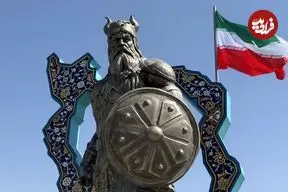 تصاویر| رستم چطور از شاهنامه به وکیل آباد مشهد آمد؟ | روایت رونمایی از بزرگترین المان هنری شهری ایران 