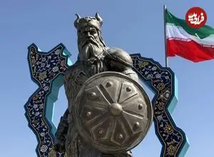 تصاویر| رستم چطور از شاهنامه به وکیل آباد مشهد آمد؟ | روایت رونمایی از بزرگترین المان هنری شهری ایران 