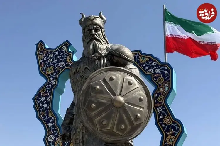 تصاویر| رستم چطور از شاهنامه به وکیل آباد مشهد آمد؟ | روایت رونمایی از بزرگترین المان هنری شهری ایران 