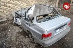 تصاویری از خسارات حمله هوایی به زنجان