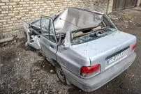تصاویری از خسارات حمله هوایی به زنجان