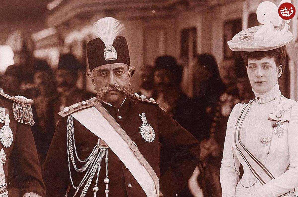عکس؛ سفر به تاریخ؛ کاریکاتور «مظفرالدین شاه» در مجلۀ انگلیسی؛ 120 سال قبل