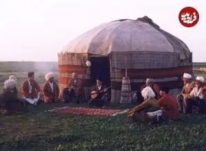 عکس| سفر زمان؛ منظرۀ یک روستای کوچک ترکمنی در سال 1343