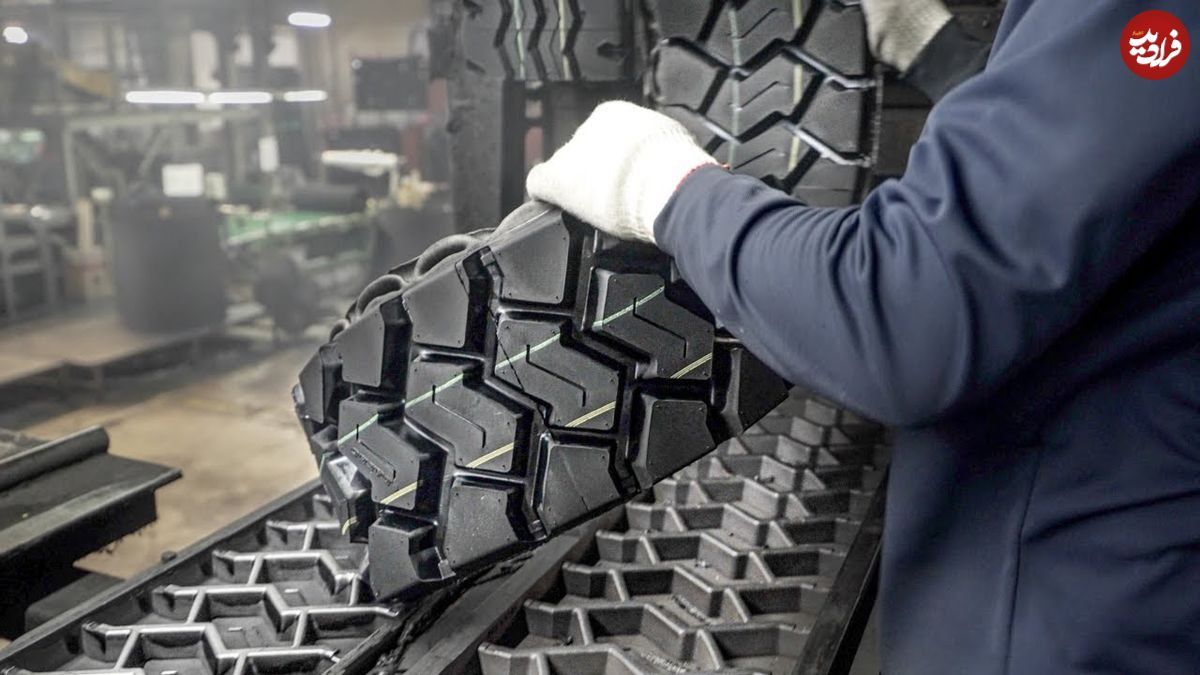(ویدئو) فرآیند پیشرفته تبدیل لاستیک های کهنه به جدید در یک کارخانه آمریکایی