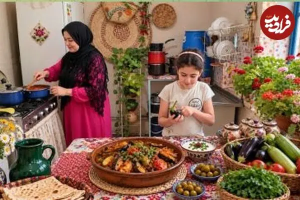 ببینید| غذای روستایی در ایران؛ پخت غذای سنتی یتیمچه در روستایی زیبا و کوهستانی