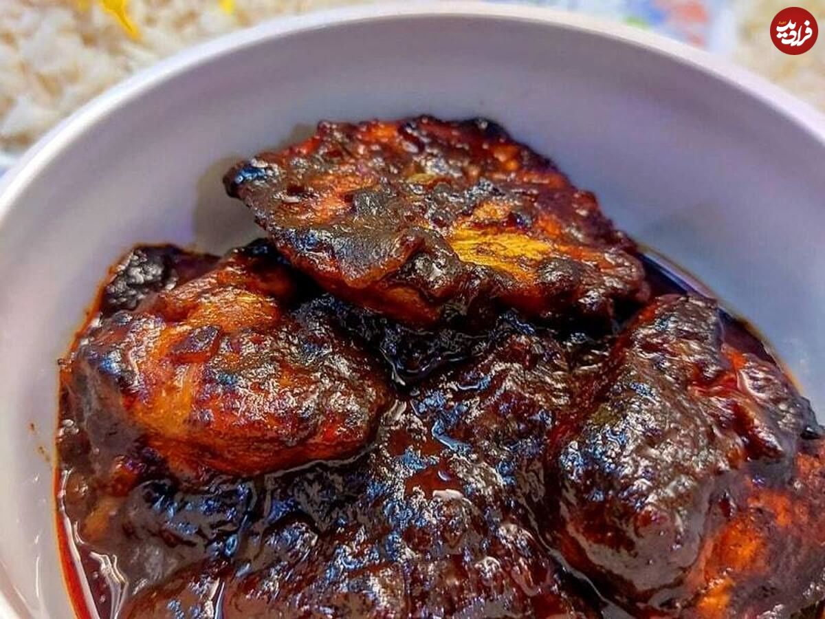 طرز پخت خورش مرغ و گردو