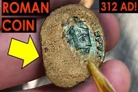 (ویدئو) مرمت و بازسازی تماشایی یک سکه رومی باستانی 1700 ساله