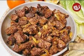 ببینید| طرز تهیه خوراک جگر گوسفندی