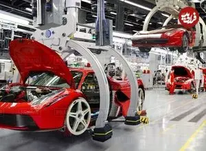 ببینید| نگاهی به خطوط تولید خودروهای سوپر اسپرت فراری در ایتالیا