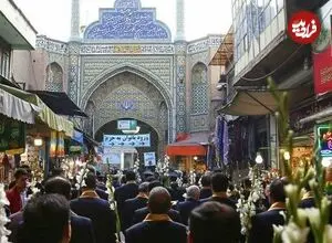 عکس| سفر زمان؛ تصویری از بازار شاه‌عبدالعظیم در دهۀ 40