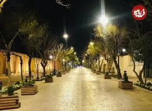 عکس| سفر زمان؛ تصویری از یک خیابان زیبا در شیراز در دوران قاجار