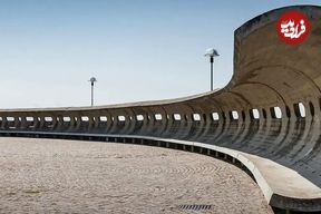 تصاویر؛ نیمکت بتنی معروف؛ نماد معماری بروتالیست در ایتالیا