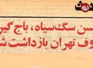 عکس| سفر به تهران قدیم؛ معروفترین باج‌گیر تهران دستگیر شد! 