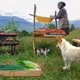 ببینید| غذای روستایی در آذربایجان؛ پخت پاستا با خرچنگ در طبیعت کوهستان