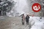 تصاویر؛ بارش برف پاییزی در همدان