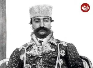 عکس| سفر در زمان؛ «ناصرالدین‌شاه قاجار» در کنار چند تن از اطرافیان و مقربان درگاه
