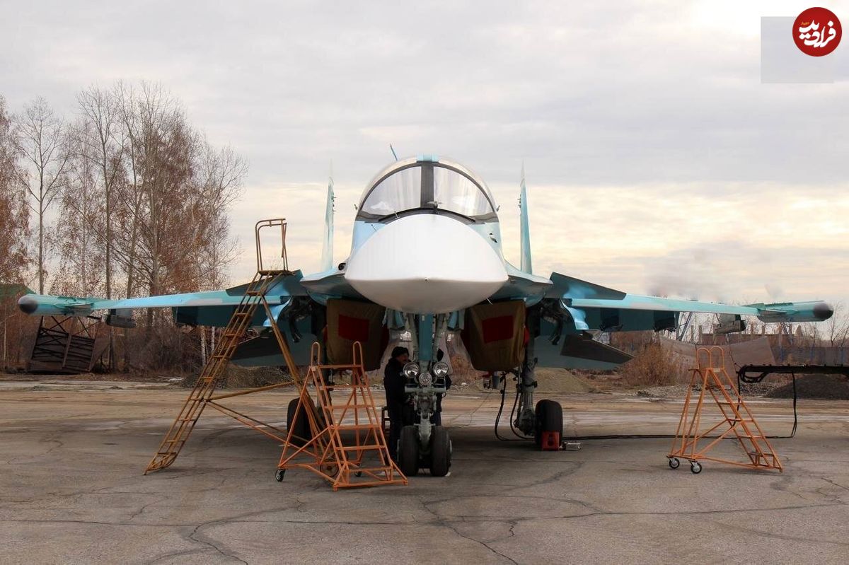 تصاویر؛ جنگنده‌های جدید تهاجمی سوخو Su-34M فولبک در کارخانه