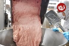 (ویدئو) فرآیند جالب و دیدنی «سوسیس گوشت» در کارخانه مشهور کره ای