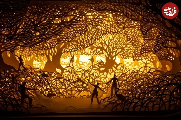 منظره‌های شگفت‌انگیزی که از «کاغذ» ساخته شده‌اند