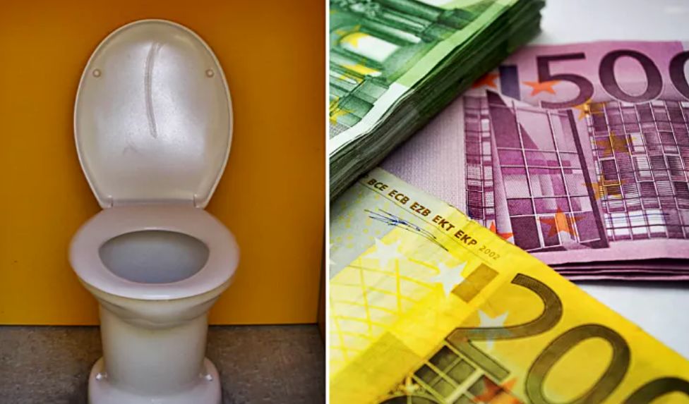 دو زن اسپانیایی ۱۰۰ هزار یورو اسکناس را در توالت ریختند
