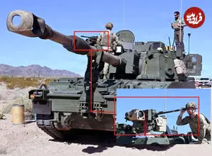 عکس| نصب برجک کنترل از راه دور CROWS روی هوویتزر خودکششی M109A7 Paladin