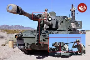 عکس| نصب برجک کنترل از راه دور CROWS روی هوویتزر خودکششی M109A7 Paladin