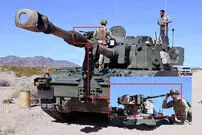 عکس| نصب برجک کنترل از راه دور CROWS روی هوویتزر خودکششی M109A7 Paladin