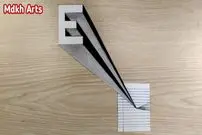 ببینید| نحوه کشیدن یک نقاشی سه بعدی ساده و خلاقانه