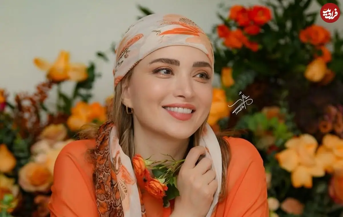 عکس؛ سفر به تاریخ؛ چهرۀ «بهنوش طباطبایی» در 23 سالگی در پشت‌صحنه یک سریال؛ سال 1383