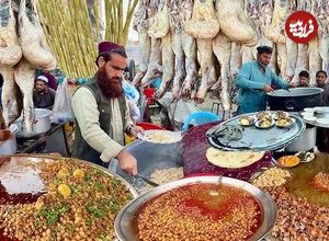 (ویدئو) غذای خیابانی در افغانستان؛ جگر سرخ شده و ماهی کبابی در کابل