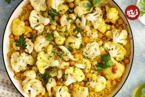 طرز تهیه گل کلم پلو؛ پلو مخلوط متفاوت و لذیذ