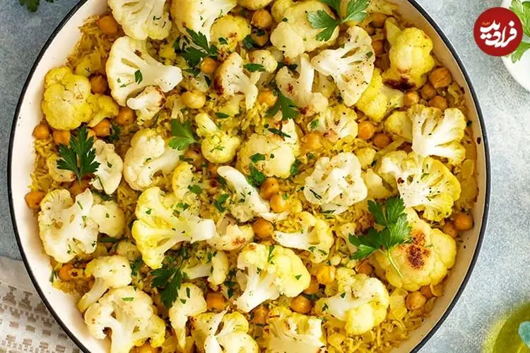 طرز تهیه گل کلم پلو؛ پلو مخلوط متفاوت و لذیذ