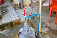 (ویدئو) چگونه فشار شیر آب خانه را با بطری پلاستیکی نوشابه افزایش دهیم؟