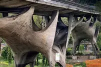 عکس| پل موسمتچی؛ اثری شاخص در سبک بروتالیسم و اکسپرسیونیسم سازه‌ای